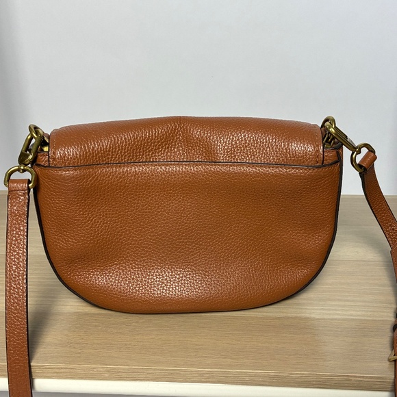 J.Crew Pebbled Leather Saddle Crossbody Bag - Picture 2 of 10